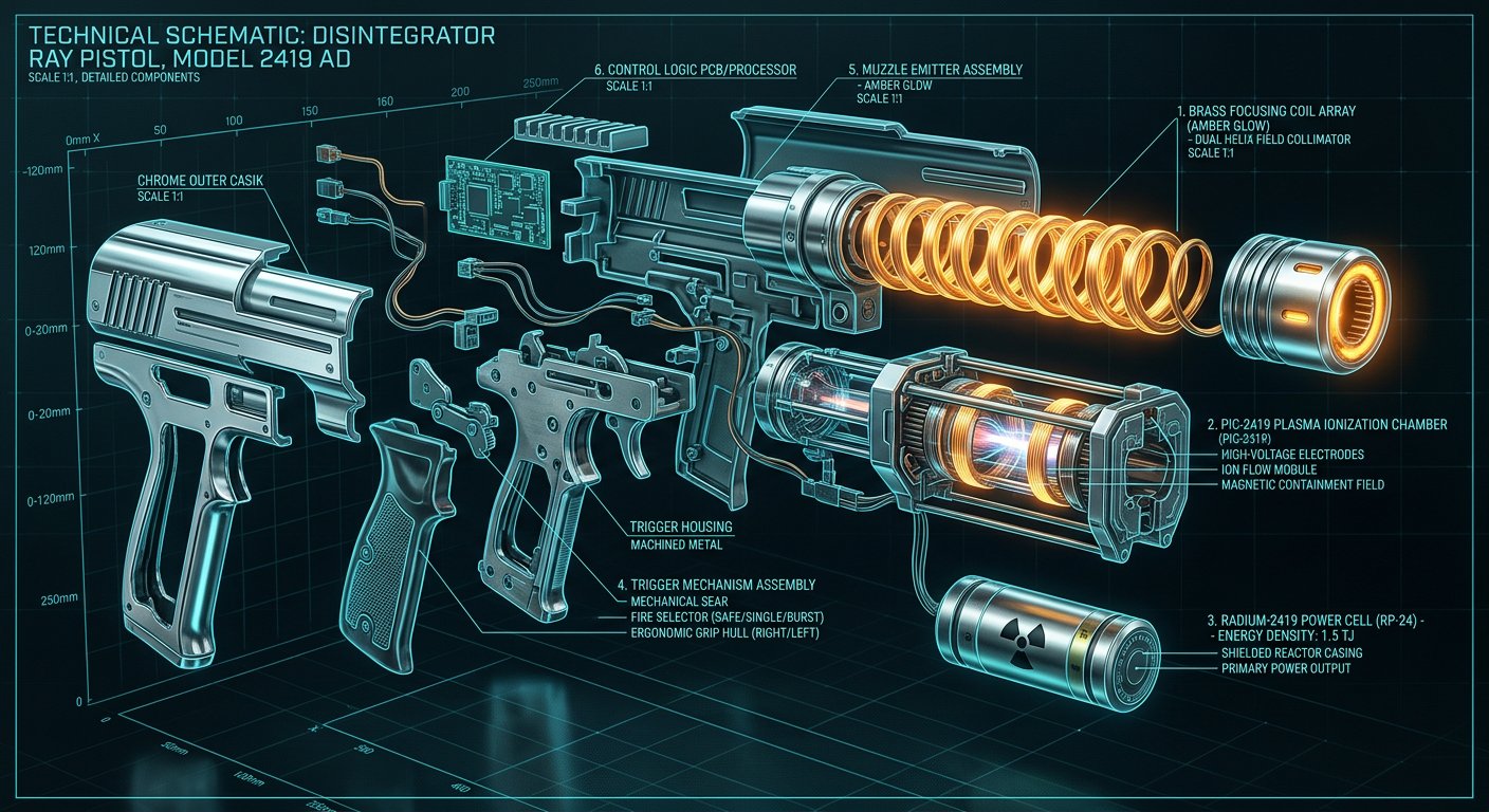 Blueprint Vue Eclatée Désintégrateur